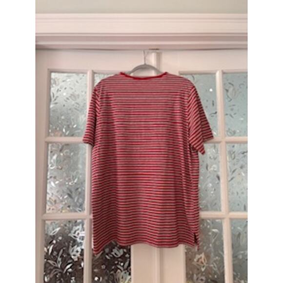 Vintage Disney "Pooh Woman" Top Red Striped Eeyore Graphic Blue 18/20W - Picture 2 of 6